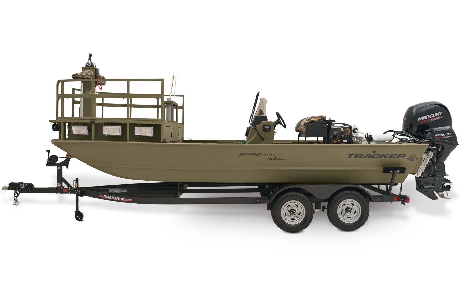 GRIZZLY 2072 CC Sportsman w/ Kicker - TRACKER Welded Jon Boat